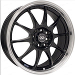 Load image into Gallery viewer, Enkei J10 15x6.5 5x100/114.3 38mm Offset 72.62mm Bore Dia Matte Black w/ Machined Lip Wheel
