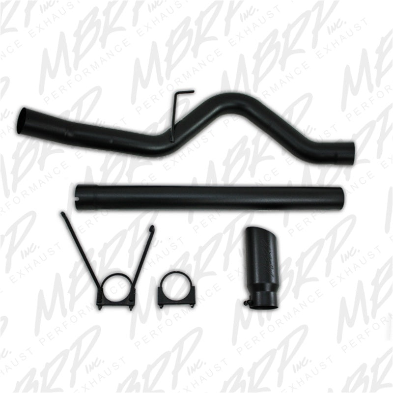 MBRP 10-12 Dodge 2500/3500 Cummins 6.7L Filter Back Single Side Black Coated Exhaust System