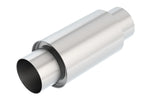 Load image into Gallery viewer, Borla 3 -1/2in In/Out x 5in Round x 8in Long XR-1 Sportsman Shorty Racing Muffler
