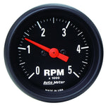 Load image into Gallery viewer, Autometer Z-Series 52mm 5000RPM In-Dash Tachometer
