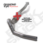 Load image into Gallery viewer, Diamond Eye KIT 4in CB SGL MFLR RPLCMENT PIPE SS 01-05 CHEVY/GMC 6.6L 2500/3500
