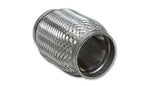 Load image into Gallery viewer, Vibrant SS Flex Coupling with Inner Braid Liner 2.5in inlet/outlet x 8in flex length
