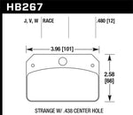 Load image into Gallery viewer, Hawk DTC-50 Brake Pads for Strange Caliper w/ 0.438in Center Hole
