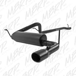 Load image into Gallery viewer, MBRP 12 Jeep Wrangler/ Rubicon 3.6L Cat Back Single Rear Exit Black Exhaust
