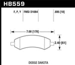 Load image into Gallery viewer, Hawk 06-16 Dodge RAM 1500 / 06-10 Mitsubishi Raider Super Duty Front Brake Pads
