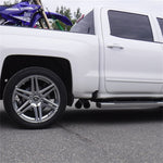 Load image into Gallery viewer, MBRP 09+ Chevrolet Silverado 1500 3in Cat Back Pre-Axle Dual Outlet w/ 4in Tip - Black
