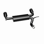 Load image into Gallery viewer, MagnaFlow 07-17 Jeep Wrangler JK 3.8/3.6L Dual Split Rear Exit Black Axle-Back Exhaust
