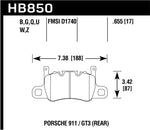 Load image into Gallery viewer, Hawk 2019 Porsche 911 Turbo HPS 5.0 Brake Pads
