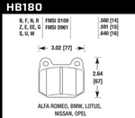 Load image into Gallery viewer, Hawk 1984-1986 Alfa Romeo GTV-6 2.5 HPS 5.0 Front Brake Pads
