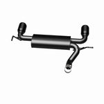 Load image into Gallery viewer, MagnaFlow 07-17 Jeep Wrangler JK 3.8/3.6L Dual Split Rear Exit Black Axle-Back Exhaust
