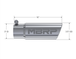 Load image into Gallery viewer, MBRP Universal Tip 3in O.D. Angled Rolled End 3 inlet 10 length
