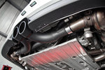 Load image into Gallery viewer, MBRP 14-19 Porsche GT3/GT3RS 3in Center Muffler Bypass 4in Tips - Black Coated
