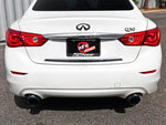 Load image into Gallery viewer, aFe Takeda 2.5in 304 SS Cat-Back Exhaust System w/ Black Tips 16-18 Infiniti Q50 V6-3.0L (tt)
