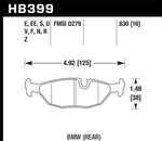 Load image into Gallery viewer, Hawk BMW Motorsport 16mm Thick DTC-60 Rear Race Brake Pads
