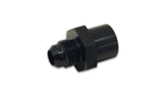 Load image into Gallery viewer, Vibrant M14 x 1.5 Female to -6AN Male Flare Adapter - Anodized Black
