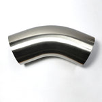 Load image into Gallery viewer, Stainless Bros 3.5in 304 SS 45 Degree Bend Elbow - 1D / 3.5in CLR - 16GA /.065in Wall - Leg
