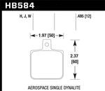 Load image into Gallery viewer, Hawk Aerospace Single Dynalite 12mm Thickness HPS Street Brake Pads
