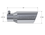 Load image into Gallery viewer, MBRP Universal Tip 4in OD 2.75in Inlet 10in Length Angled Rolled End T304
