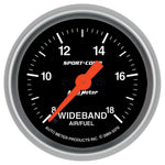 Load image into Gallery viewer, Autometer Sport-Comp 52mm Full Sweep Electronic Analog Wideband Air/Fuel Ratio Gauge
