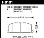 Load image into Gallery viewer, Hawk 87 Toyota Corolla FX16 / All Toyota MR2 HPS Street Front Brake Pads ( FMSI p/n D242 MUST CALL)
