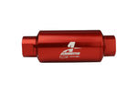 Load image into Gallery viewer, Aeromotive In-Line Filter - AN-10 size - 40 Micron SS Element - Red Anodize Finish
