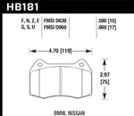 Load image into Gallery viewer, Hawk 94-97 BMW 840CI/850CI HPS Front Street Brake Pads
