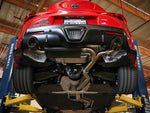 Load image into Gallery viewer, aFe POWER Takeda 2020 Toyota Supra L6-3.0L (t) 3in-2.5in 304 SS CB Exhaust Carbon Tips
