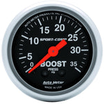 Load image into Gallery viewer, Autometer Sport-Comp 52mm 35 PSI Mechanical Boost Gauge
