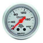 Load image into Gallery viewer, Autometer Ultra-Lite 52mm 0-200 PSI Mechanical Oil Pressure Gauge
