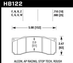 Load image into Gallery viewer, Hawk StopTech ST-60 Caliper Performance Ceramic Street Brake Pads
