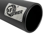 Load image into Gallery viewer, aFe SATURN 4S 4in SS Intercooled Exhaust Tip - Black 4in In x 5in Out x 12in L Bolt-On
