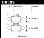 Load image into Gallery viewer, Hawk Infiniti G35 Sport/G37 HPS Street Front Brake Pads
