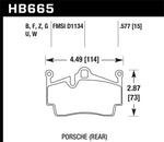 Load image into Gallery viewer, Hawk 13-16 Porsche 911 Rear HPS 5.0 Brake Pads
