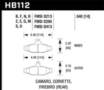 Load image into Gallery viewer, Hawk 84-96 Corvette /88.5-97 Pontiac Firebird Performance Ceramic Street Rear Brake Pad
