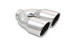 Load image into Gallery viewer, Vibrant 2.5in ID Dual 3.5in OD Round SS Exhaust Tip (Single Wall Angle Cut)
