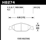 Load image into Gallery viewer, Hawk 99-04 Ford Mustang Base/GT HPS Street Front Brake Pads
