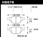 Load image into Gallery viewer, Hawk 06-10 BMW M5/M6 DC60 Front Brake Pads
