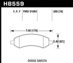 Load image into Gallery viewer, Hawk 06-16 Dodge RAM 1500 / 06-10 Mitsubishi Raider Super Duty Front Brake Pads
