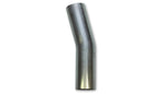 Load image into Gallery viewer, Vibrant 2in O.D. T304 SS 15 deg Mandrel Bend 4in x 4in leg lengths (2in Centerline Radius)
