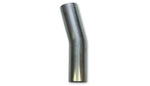 Load image into Gallery viewer, Vibrant 4in OD T304 SS 15 Deg Mandrel Bend 5in Leg Length (6in Centerline Radius)
