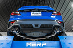 Load image into Gallery viewer, MBRP 2022 Subaru WRX 2.5in Dual Split Rear Exit w/ Quad BE Tips - T304
