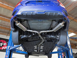 Load image into Gallery viewer, aFe POWER Takeda 16-17 Honda Civic I4-1.5L (t) 2.5-2.25in 304 SS CB Dual-Exit Exhaust Blue Tips
