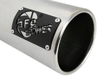 Load image into Gallery viewer, aFe SATURN 4S 4in SS Intercooled Exhaust Tip - Polished 4in In x 5in Out x 12in L Bolt-On
