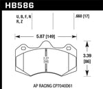 Load image into Gallery viewer, Hawk AP Racing CP7040 DTC-70 Race Brake Pads
