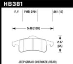 Load image into Gallery viewer, Hawk 99-04 Jeep Grand Cherokee LTS Street Rear Brake Pads
