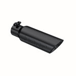 Load image into Gallery viewer, MBRP Universal Tip 3.5 O.D. Dual Wall Angled 2.5 inlet 12 length - Black Finish
