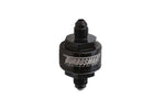 Load image into Gallery viewer, Turbosmart Billet Turbo Oil Feed Filter w/ 44 Micron Pleated Disc AN-3 Male Inlet - Black
