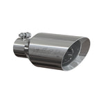 Load image into Gallery viewer, MBRP Universal Tip 4.5 O.D. Dual Walled Angled Rolled End 2.5 Inlet 12in Length - T304
