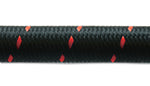 Load image into Gallery viewer, Vibrant -12 AN Two-Tone Black/Red Nylon Braided Flex Hose (5 foot roll)
