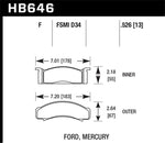 Load image into Gallery viewer, Hawk 68-73 Ford Mustang / 68-71 Torino / 68-71 Montego / 68-73 Cougar HPS Street Front Brake Pads
